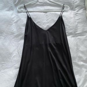 spaghetti strap mini flowy dress